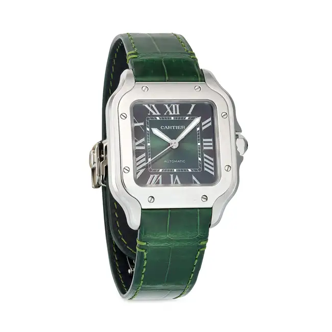 CARTIER, A SANTOS DE CARTIER AUTOMATIC WRISTWATCH, ref. WSSA0061, in stainless steel, the square