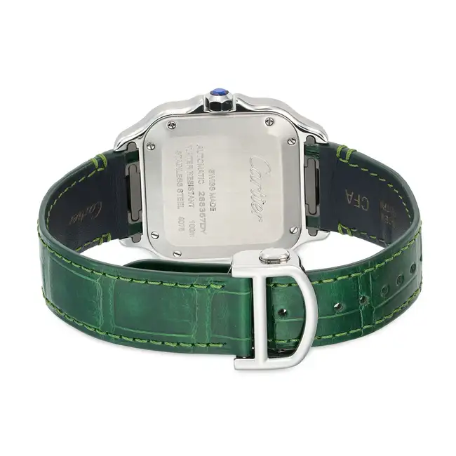 CARTIER, A SANTOS DE CARTIER AUTOMATIC WRISTWATCH, ref. WSSA0061, in stainless steel, the square