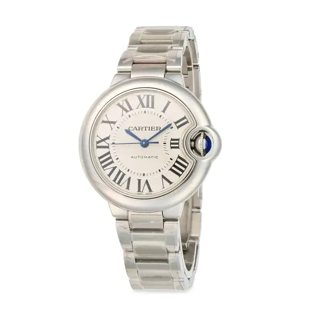 CARTIER, A BALLON BLEU AUTOMATIC WRISTWATCH, ref. WSBB0062, in stainless steel, the rounded case