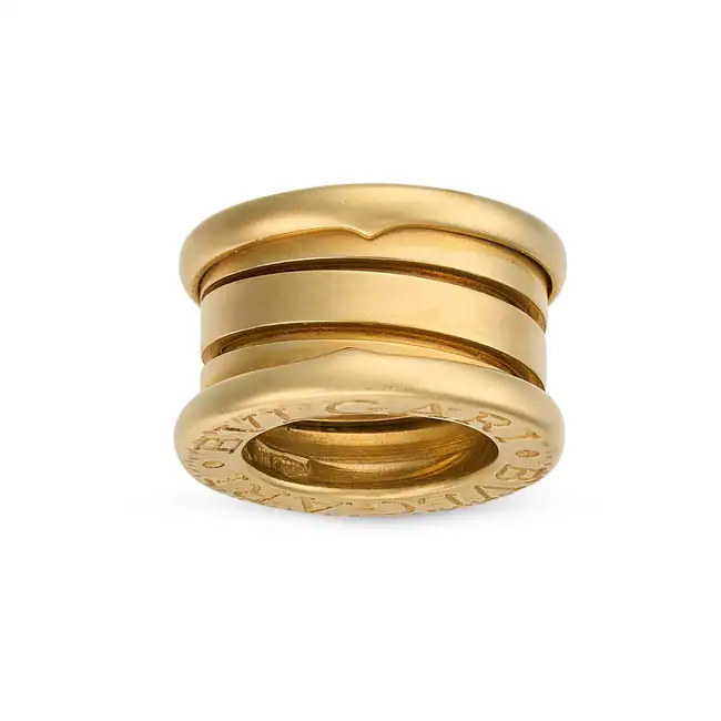 BULGARI, A GOLD B.ZERO1 PENDANT the pendant with engraved lettering 'BVLGARI' to the sides, signed