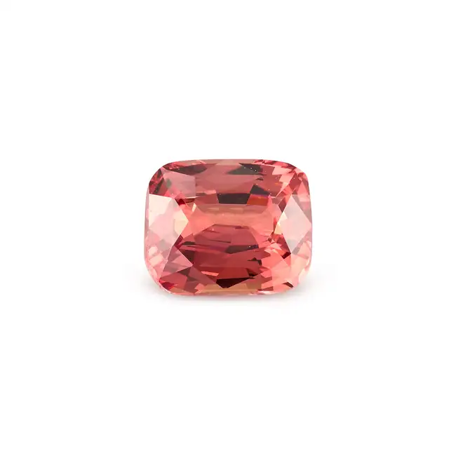 A 1.52 CARAT UNHEATED PADPARADSCHA SAPPHIRE cushion cut, 1.52 carats. Accompanied by a