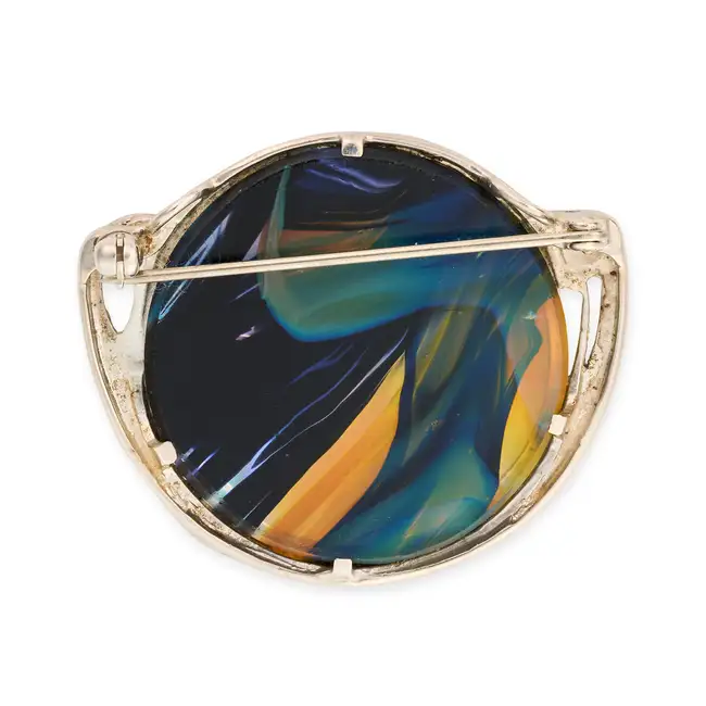 NO RESERVE - A COLLECTION OF PAT CHENEY SCOTTISH SILVER JEWELLERY comprising a blue and green enamel