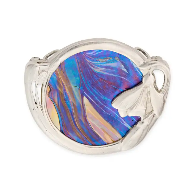 NO RESERVE - A COLLECTION OF PAT CHENEY SCOTTISH SILVER JEWELLERY comprising a blue and green enamel