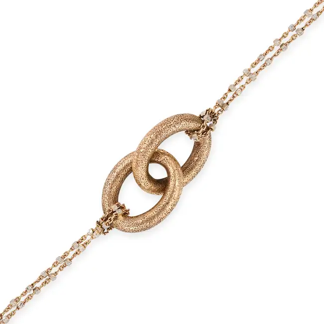 NO RESERVE - CAROLINA BUCCI, A GOLD BRACELET in 18ct yellow and white gold, the bracelet