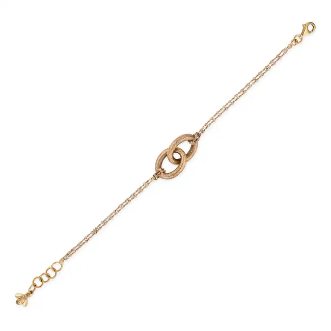 NO RESERVE - CAROLINA BUCCI, A GOLD BRACELET in 18ct yellow and white gold, the bracelet
