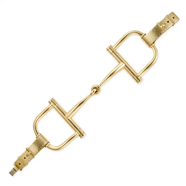WEINGRILL, A HORSE BIT BRACELET in 18ct yellow gold, designed as a horse bit, signed WEINGRILL,