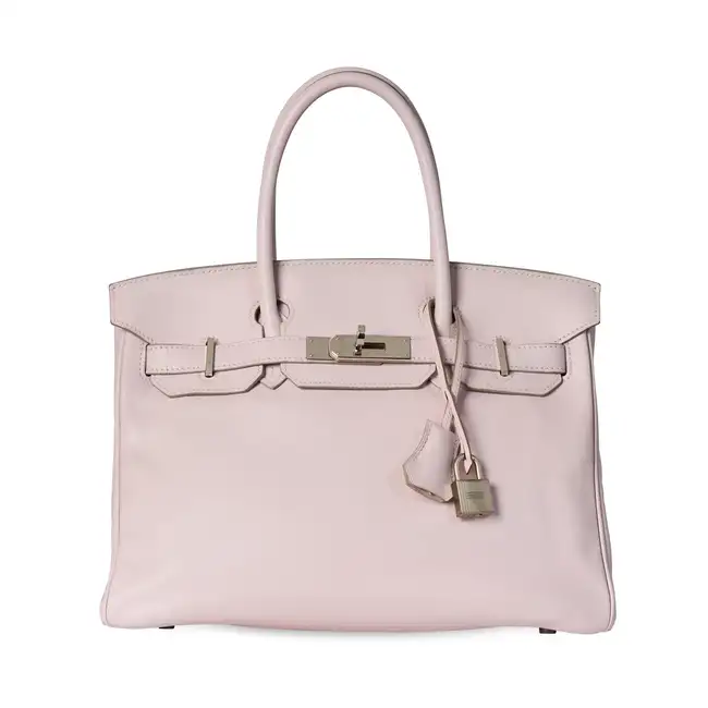 NO RESERVE - HERMÈS ROSE DRAGEE SWIFT BIRKIN 30 BAG  Condition grade C+.  Rose Dragee Swift