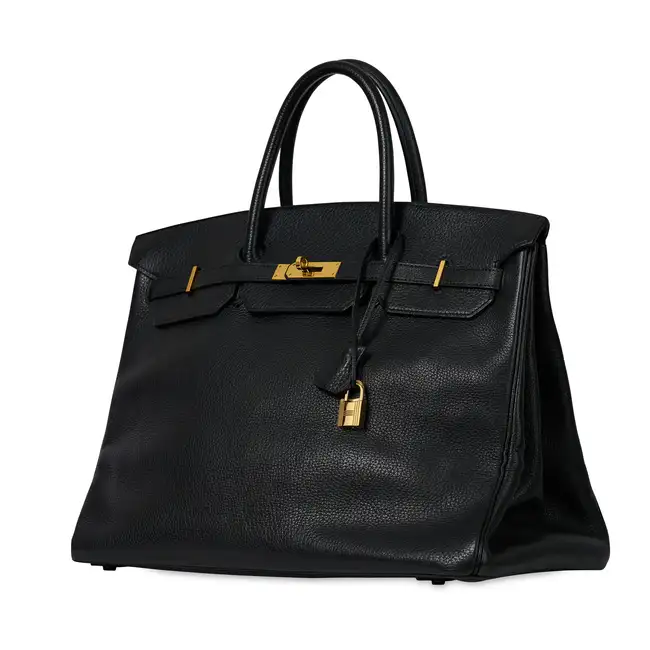 NO RESERVE - HERMÈS BLACK TOGO BIRKIN 40 BAG  Condition grade B-.  Black Togo leather exterior