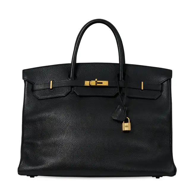 NO RESERVE - HERMÈS BLACK TOGO BIRKIN 40 BAG  Condition grade B-.  Black Togo leather exterior