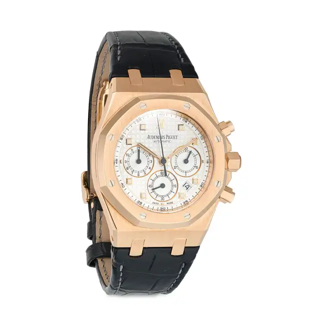 AUDEMARS PIGUET, A ROYAL OAK CHRONOGRAPH WRISTWATCH, ref. 26022OR.OO.D088CR.01, in 18ct rose gold,