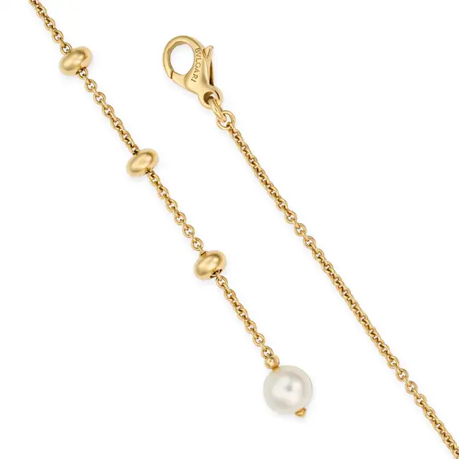 BULGARI, A MULTI GEM AND DIAMOND ALLEGRA PENDANT NECKLACE in 18ct yellow gold, the pendant