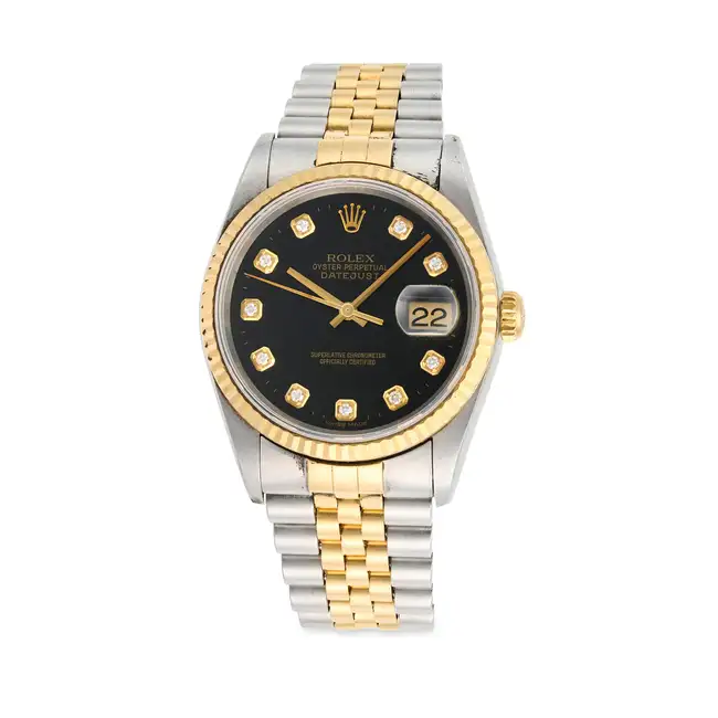 ROLEX, AN OYSTER PERPETUAL DATEJUST WRISTWATCH, ref. 16233, Y serial, circa 2001, in stainless steel