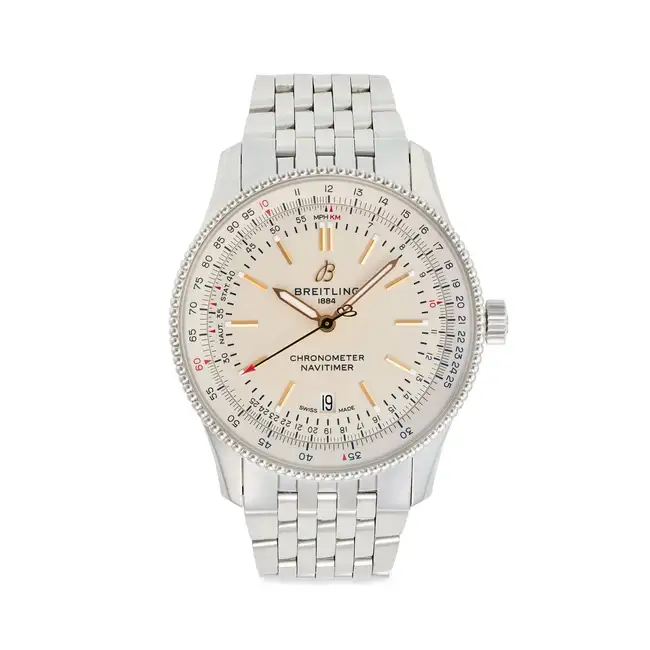 BREITLING, A NAVITIMER CHRONOMETER WRISTWATCH, ref. A17326, in stainless steel, the round polished