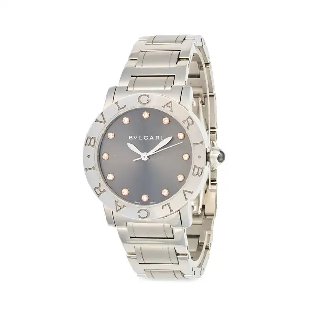BULGARI, A LADIES BVLGARI BVLGARI DIAMOND DIAL WRISTWATCH, ref. BBL 33 S, in stainless steel, the