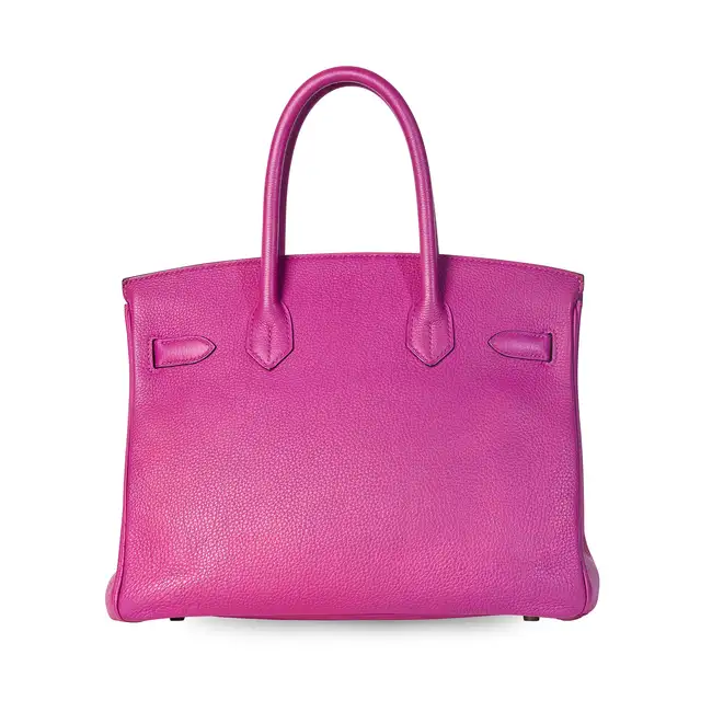 NO RESERVE - HERMÈS ROSE POURPRE TOGO BIRKIN 30 BAG  Condition grade B+.  Rose Pourpre Togo