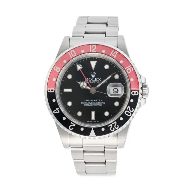ROLEX, A GMT-MASTER ‘COKE’ WRISTWATCH, ref. 16700, S serial, circa 1993, in stainless steel, the