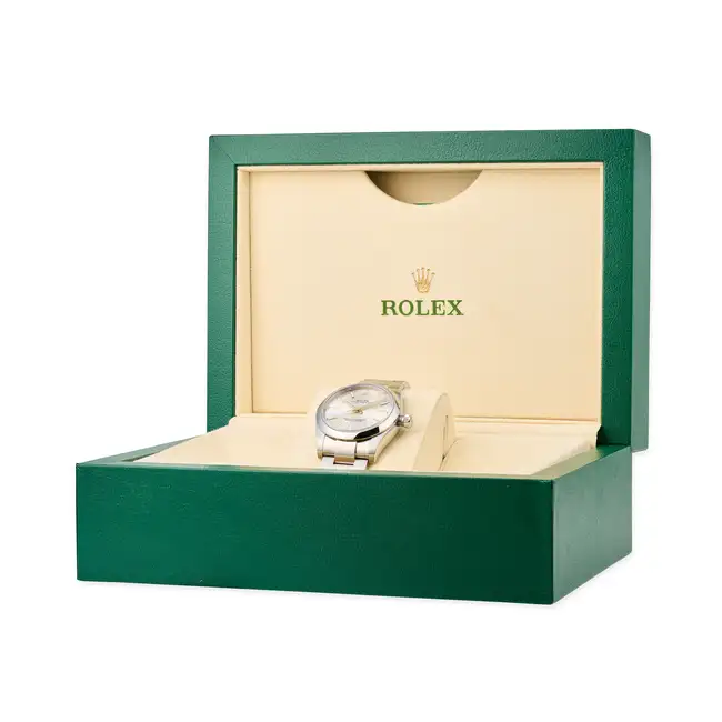 ROLEX, A 2024 OYSTER PERPETUAL WRISTWATCH, ref. 124200, in stainless steel, the circular case with