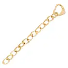 MAPPIN & WEBB, A GOLD HEART BRACELET in 18ct yellow gold, comprising a row of oval links, the