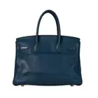 HERMÈS BLEU DE PRESSE SWIFT BIRKIN 30 BAG  Condition grade B-.  Bleu De Presse Swift leather