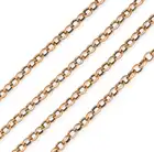AN ANTIQUE GOLD CHAIN NECKLACE comprising a trace chain, no assay marks, 122.0cm, 30.7g.
