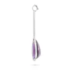 NO RESERVE - AN AMETHYST AND DIAMOND PENDANT in white gold, set with a pear cut amethyst of