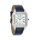 CARTIER, A SANTOS DUMONT WRISTWATCH, ref. WSSA0022, in stainless steel, the square case with exposed