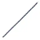 A SAPPHIRE AND DIAMOND BRACELET set throughout with round cut sapphires, accented by round brilliant