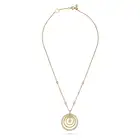 BOODLES, A DIAMOND ROULETTE PENDANT NECKLACE in 18ct yellow gold, the pendant comprising