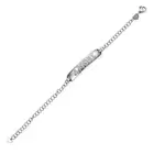 PASQUALE BRUNI, A DIAMOND AMORE BRACELET in 18ct white gold, the central panel spelling AMORE set