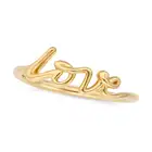 PALOMA PICASSO FOR TIFFANY & CO., A GOLD LOVE RING designed as the word 'love' in cursive, signed