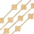 VAN CLEEF & ARPELS, A TWENTY MOTIF GOLD ALHAMBRA NECKLACE in 18ct yellow gold, comprising twenty