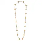 VAN CLEEF & ARPELS, A TWENTY MOTIF GOLD ALHAMBRA NECKLACE in 18ct yellow gold, comprising twenty