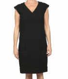CHANEL, A BLACK WOOL DRESS