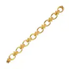 MELLERIO, A GOLD NECKLACE AND BRACELET SUITE in 18ct yellow gold, the necklace comprising a row of