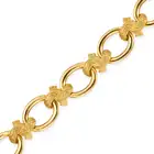 MELLERIO, A GOLD NECKLACE AND BRACELET SUITE in 18ct yellow gold, the necklace comprising a row of