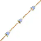 VICTOR MAYER FOR FABERGE, A DIAMOND AND ENAMEL LILY OF THE VALLEY BRACELET in 18ct yellow gold,