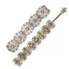NO RESERVE - TWO SILVER BRACELETS comprising an Egyptian silver filigree bracelet, stamped Made in