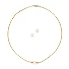 NO RESERVE - ATTR MIKIMOTO, A PEARL AND DIAMOND NECKLACE AND PAIR OF PEARL STUD EARRINGS the