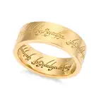 NO RESERVE - A LIMITED EDITION 'LORD OF THE RINGS' ONE RING in 18ct yellow gold, the band engraved