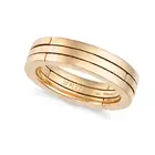AN ARTICULATED DIAMOND RING / PENDANT in 18ct rose gold, designed as a band ring, convertible to a