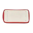 HERMÈS LIMITED EDITION SANGUINE & WHITE CLEMENCE BIRKIN 35 BAG  Condition grade C+.  Sanguine