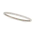 THREE ART DECO ONYX AND DIAMOND BANGLES, EARLY 20TH CENTURY one set all around with a row of old