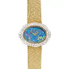 NO RESERVE - PIAGET, A RARE VINTAGE DIAMOND AND OPAL DIAL WRISTWATCH, ref. 9833, circa 1970s, in