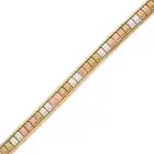 NO RESERVE - MAPPIN & WEBB, A VINTAGE GOLD BRACELET in 9ct yellow, white and rose gold, comprising a