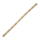 NO RESERVE - MAPPIN & WEBB, A VINTAGE GOLD BRACELET in 9ct yellow, white and rose gold, comprising a