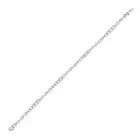 A FINE DIAMOND BRACELET set with graduating round brilliant cut diamonds and trios of pear brilliant