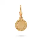 NO RESERVE - BULGARI, A BVLGARI BVLGARI CHARM / PENDANT in 18ct yellow gold and white gold, the