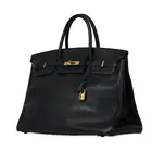 NO RESERVE - HERMÈS BLACK TOGO BIRKIN 40 BAG  Condition grade B-.  Black Togo leather exterior