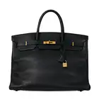 NO RESERVE - HERMÈS BLACK TOGO BIRKIN 40 BAG  Condition grade B-.  Black Togo leather exterior