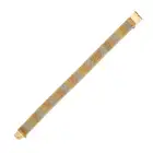 A TRICOLOUR GOLD BRACELET the mesh bracelet comprising alternating sections of yellow, white and